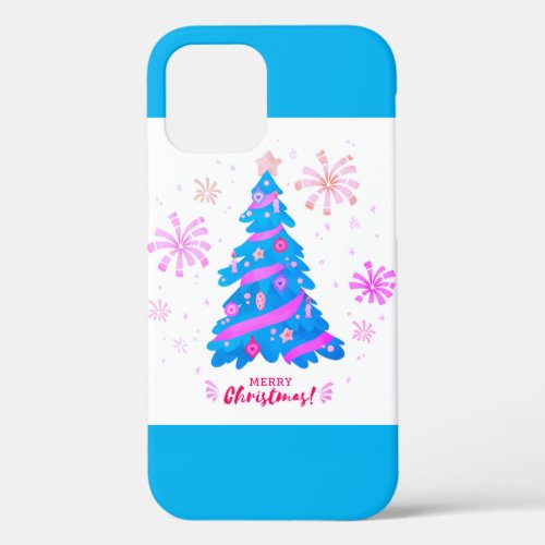 Festive Watercolor  Christmas Tree Case_Mate iPhon iPhone 12 Case