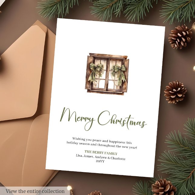 Festive Watercolor Editable Christmas Greeting  Holiday Card (Festive Watercolor Editable Christmas Greeting Card

)