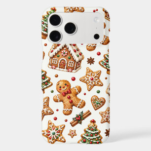 Festive Watercolor Gingerbread Christmas Pattern Iphone 18 Pro Max Case