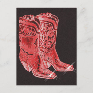 Festive Western Cowboy Boots Party Invitations