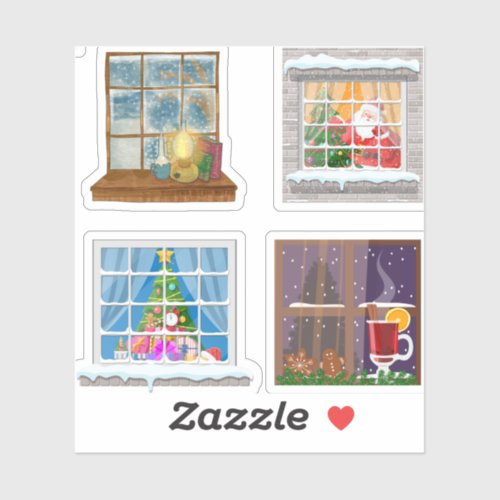 Festive Window Stickers