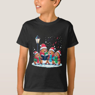 Festive Winter Capybara Christmas  T-Shirt
