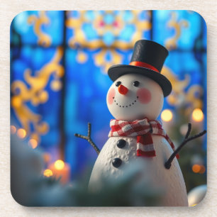 Festive Winter Holiday Drink Coaster