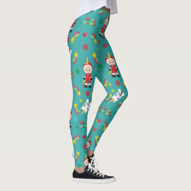 Christmas shop unicorn leggings