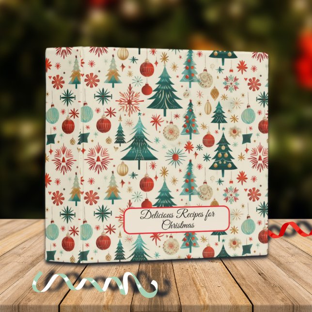 Festive Winter Holidays Pattern 3 Ring Binder (Creator Uploaded)