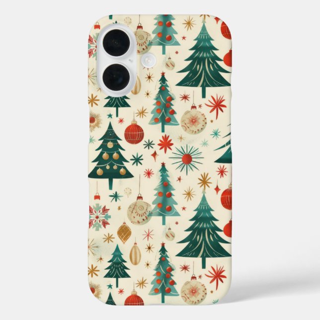 Festive Winter Holidays Pattern Case-Mate iPhone Case (Back)