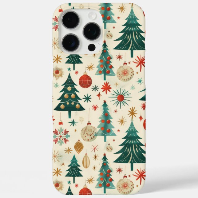 Festive Winter Holidays Pattern Case-Mate iPhone Case (Back)