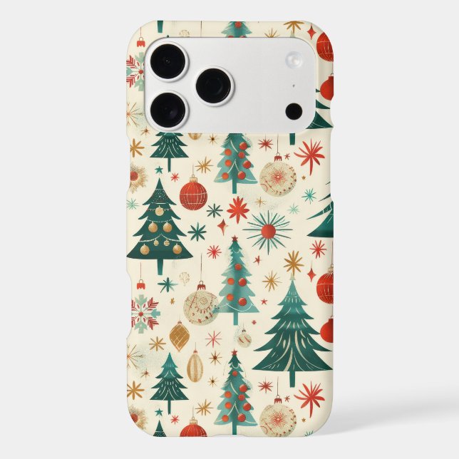 Festive Winter Holidays Pattern Case-Mate iPhone Case (Back)