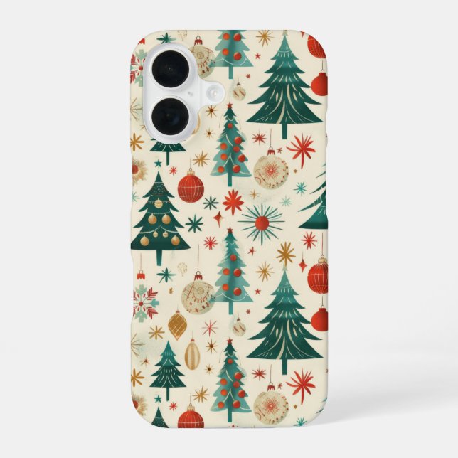 Festive Winter Holidays Pattern Iphone Case (Back)