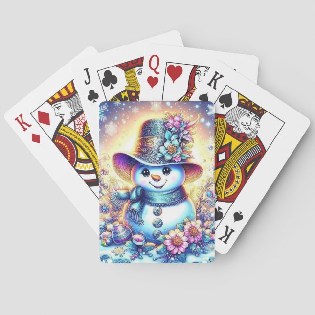 Festive Winter Poker Cards (Back)