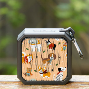 Festive Winter Puppy Scarves Bluetooth Speaker