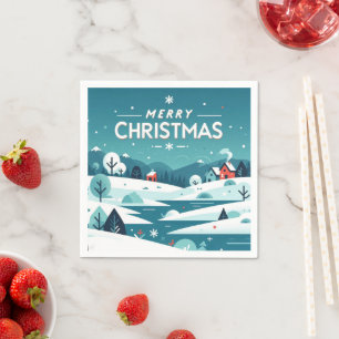 Festive Winter Wonderland Napkins