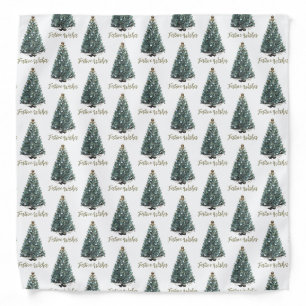 Festive Wishes. Christmas tree design Bandana
