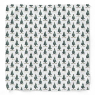 Festive Wishes. Christmas tree design Bandana