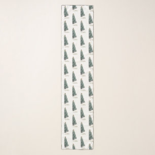 Festive Wishes. Christmas tree design Scarf