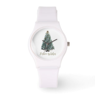 Festive Wishes. Christmas tree design Watch