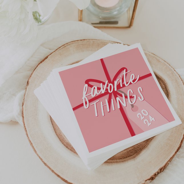 Festive Wrap | Holiday Favorite Things Party Napkins (Creator Uploaded)