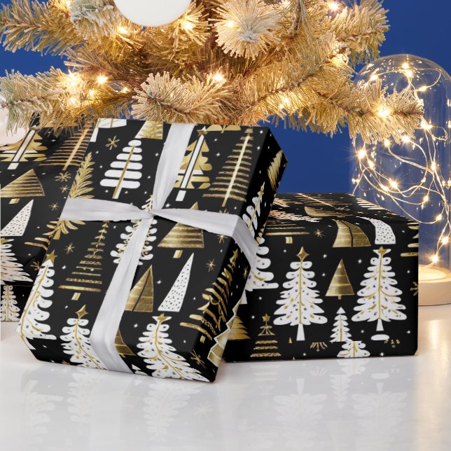 Festive Wrap Wonderland 'Modern Vintage Christmas' Wrapping Paper (Holidays)