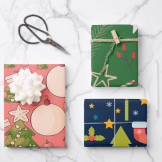 Festive Wraps for Happy Moments Wrapping Paper Sheets
