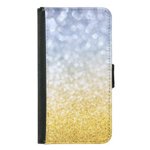 Festive Yellow Gold Bokeh Samsung Galaxy S5 Wallet Case