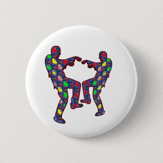 FESTIVE ZOMBIE DANCE PINBACK BUTTON