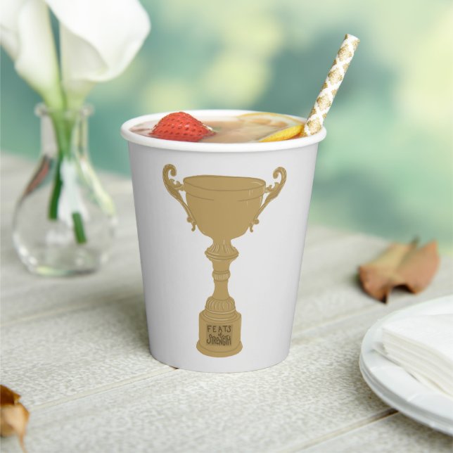 Festivus Feats of Strength Paper Cups (Insitu)