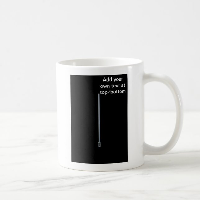 Festivus pole Add your own text funny humorous Coffee Mug (Right)