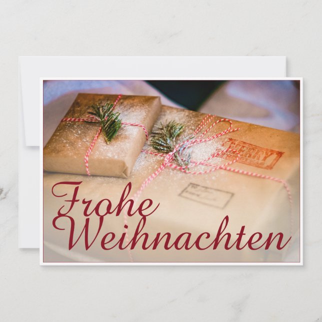Festliche Geschenke als Weihnachtsmotiv (Front)