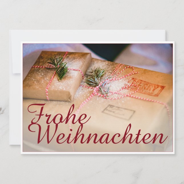 Festliche Geschenke als Weihnachtsmotiv (Front)