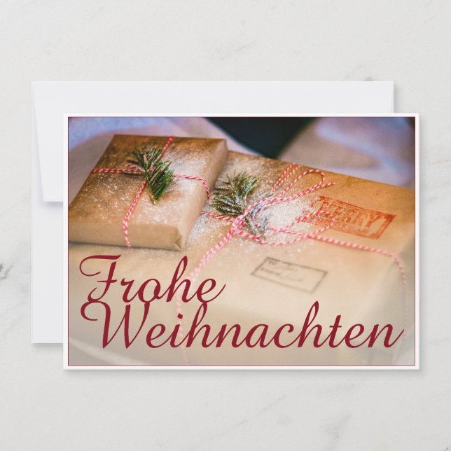 Festliche Geschenke als Weihnachtsmotiv (Front)