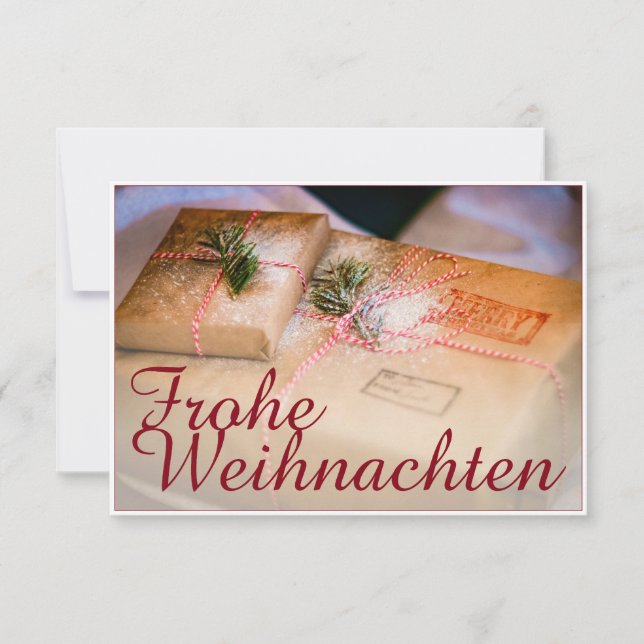 Festliche Geschenke als Weihnachtsmotiv (Front)