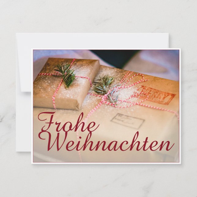 Festliche Geschenke als Weihnachtsmotiv (Front)