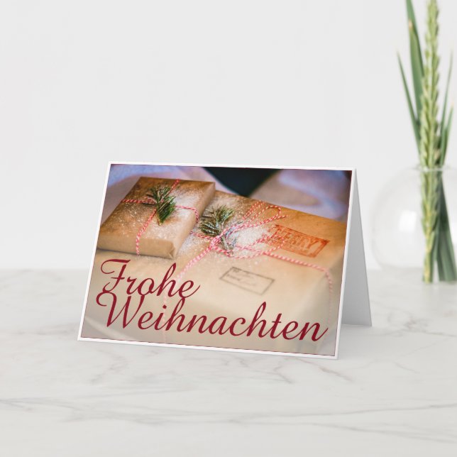 Festliche Geschenke als Weihnachtsmotiv Card (Front)