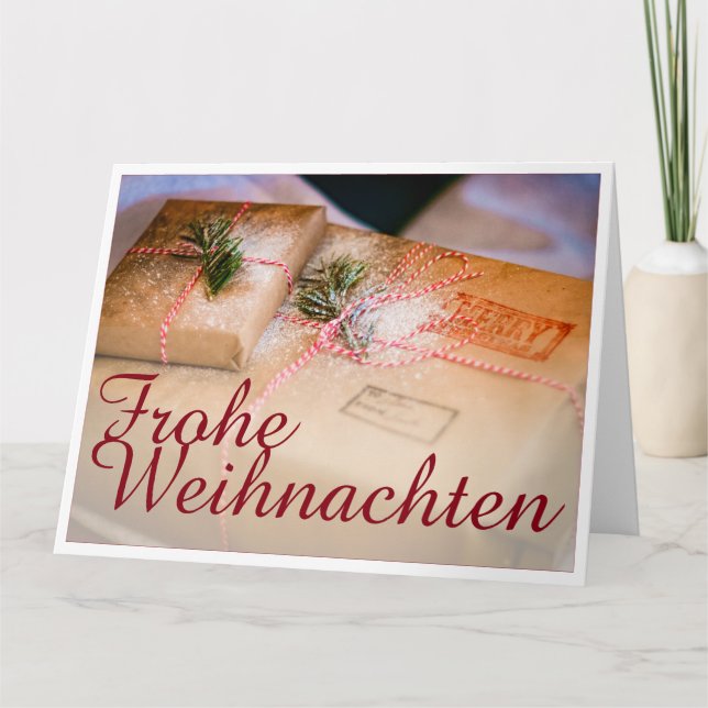 Festliche Geschenke als Weihnachtsmotiv Card (Front)