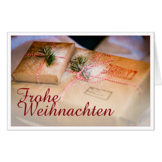 Festliche Geschenke als Weihnachtsmotiv Card