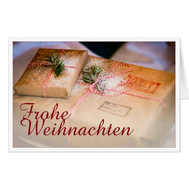 Festliche Geschenke als Weihnachtsmotiv Card (Front Horizontal)