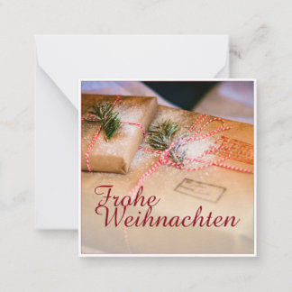 Festliche Geschenke als Weihnachtsmotiv Note Card