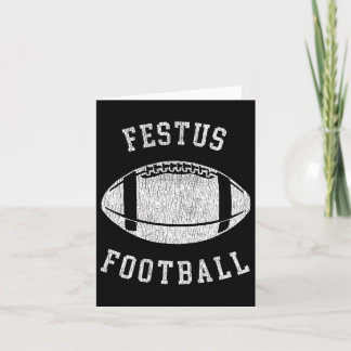 Festus Football Distressed Vintage 80's Throwback Card