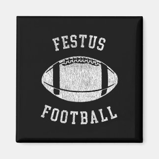 Festus Football Distressed Vintage 80's Throwback Magnet