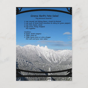 Feta Salad Recipe Postcard