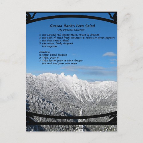 Feta Salad Recipe Postcard
