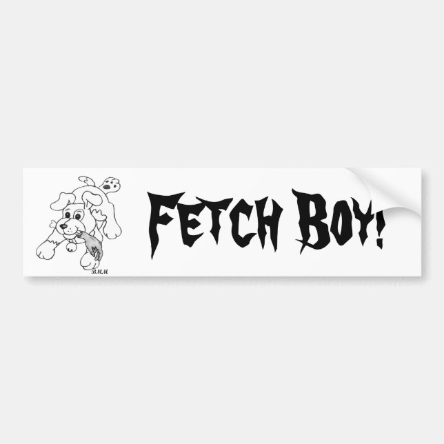 Fetch Boy Bumper Sticker (Front)
