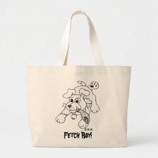 Fetch Boy Large Tote Bag