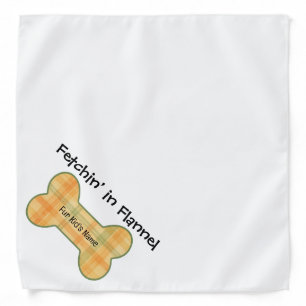 Fetchin’ in Flannel – Custom Fall Dog Bandana