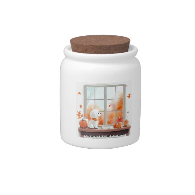 "Fetching autumn feels"  Candy Jar (Right)