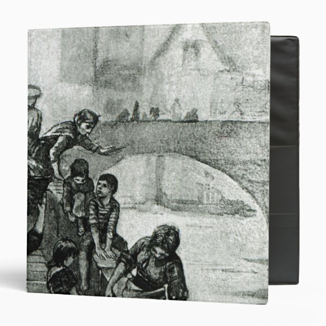 Fetching Water from the River 3 Ring Binder (Front/Inside)