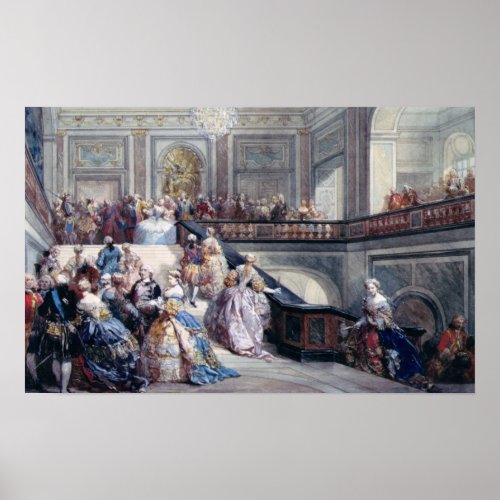 Fete at the Chateau de Versailles Poster