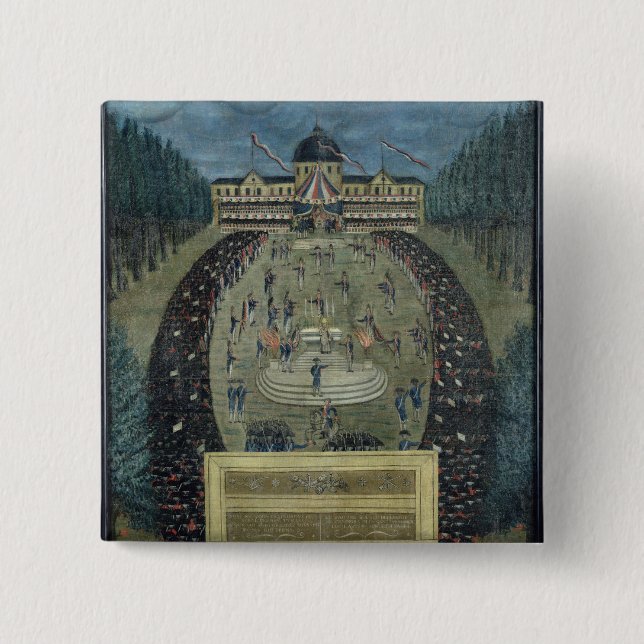 Fete de la Federation, 14th July 1790 Pinback Button (Front)