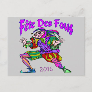 Fete Des Fous Mardi Gras 2016 edit Postcard