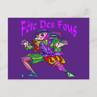 Fete Des Fous Postcard